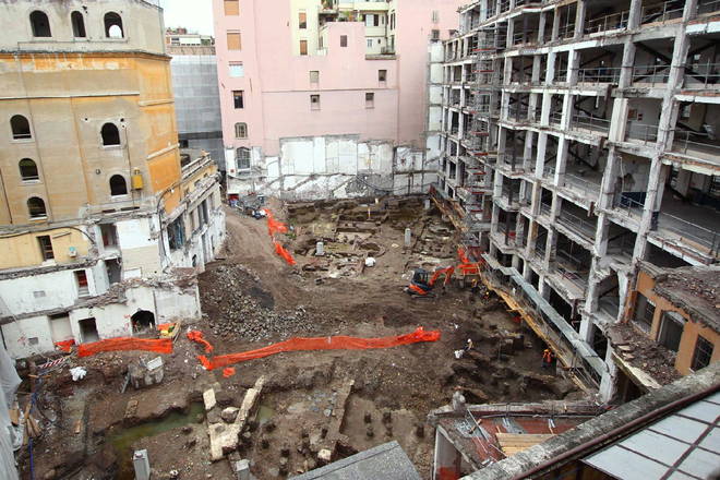 Cantiere archeologico Rinascente - Via del Tritone